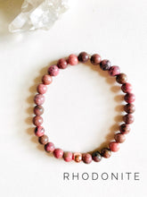 Load image into Gallery viewer, Dainty Opal or Rhodonite Stretch Bracelet
