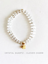 Load image into Gallery viewer, Labradorite or Crystal Quartz Stretch Bracelet
