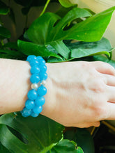 Load image into Gallery viewer, Blue Quartz Essential Oil Diffuser Bracelet