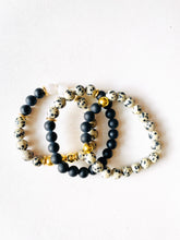 Load image into Gallery viewer, Picture Jasper & Crystal Quartz Mala Bracelet
