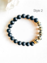 Load image into Gallery viewer, Picture Jasper & Crystal Quartz Mala Bracelet