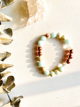 Load image into Gallery viewer, Picture Jasper & Crystal Quartz Mala Bracelet