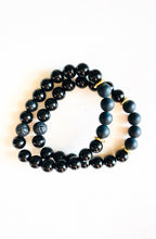 Load image into Gallery viewer, Black Onyx Essential Oil Diffuser Bracelet
