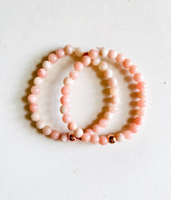 Load image into Gallery viewer, Dainty Opal or Rhodonite Stretch Bracelet