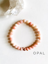 Load image into Gallery viewer, Dainty Opal or Rhodonite Stretch Bracelet