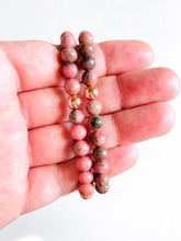 Load image into Gallery viewer, Dainty Opal or Rhodonite Stretch Bracelet