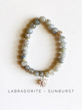 Load image into Gallery viewer, Labradorite or Crystal Quartz Stretch Bracelet