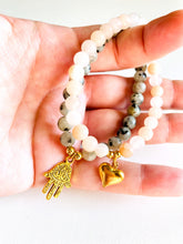Load image into Gallery viewer, Sesame Jasper or Peach Aventurine Bracelet