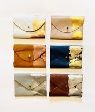 Load image into Gallery viewer, Adorned Leather Envelope Wallet