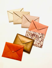 Load image into Gallery viewer, Leather Envelope Clutch