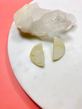 Load image into Gallery viewer, Chartreuse Swirl Stud Earrings