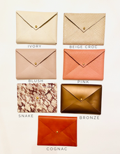 Load image into Gallery viewer, Leather Envelope Clutch