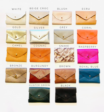 Load image into Gallery viewer, Mini Leather Envelope Wallet