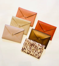 Load image into Gallery viewer, Leather Envelope Clutch