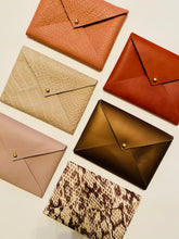 Load image into Gallery viewer, Leather Envelope Clutch