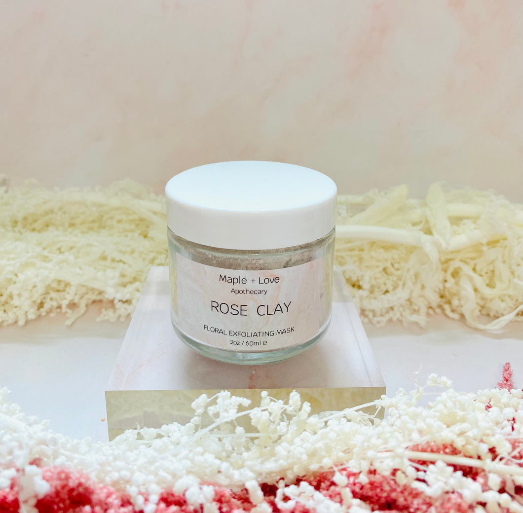 ROSE CLAY - Floral Exfoliating Mask