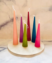 Load image into Gallery viewer, Neutrals Slim Cone Taper Candle - 3 Pack
