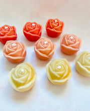 Load image into Gallery viewer, Box of Ombré Rose Beeswax Candles
