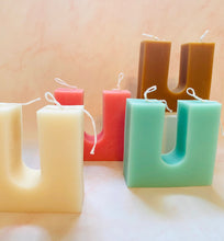 Load image into Gallery viewer, Giant ‘U’ Beeswax Candle
