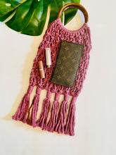 Load image into Gallery viewer, Wholesale - Purple Macrame open Weave Purse
