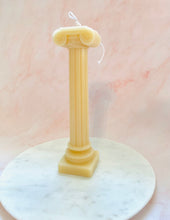 Load image into Gallery viewer, Roman Column Pillar Beeswax Candle
