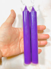 Load image into Gallery viewer, Colourful 6” Taper Beeswax Candle - 2 Pack
