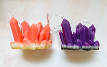 Load image into Gallery viewer, Gemstone Geode Beeswax Candle
