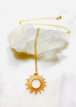 Load image into Gallery viewer, Sun Charm Pendant Necklace

