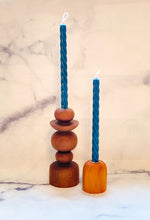 Load image into Gallery viewer, Neutrals 10” Spiral Beeswax Candles - 2 Pack
