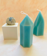 Load image into Gallery viewer, Gemstone Obelisk Beeswax Candle
