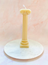 Load image into Gallery viewer, Roman Column Pillar Beeswax Candle
