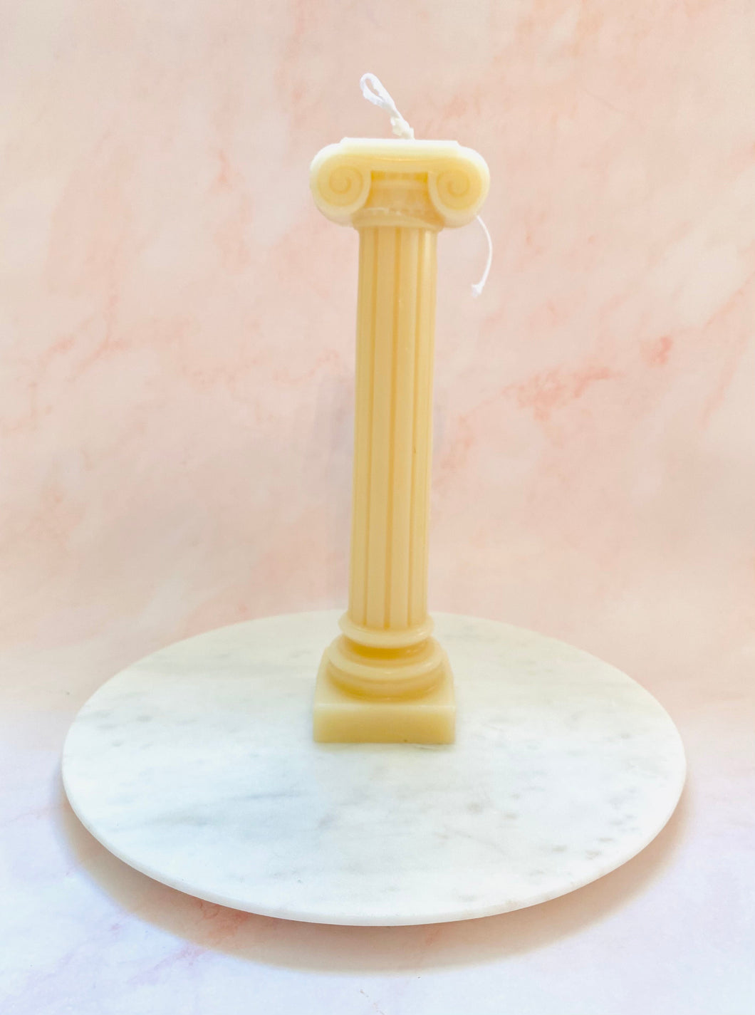 Roman Column Pillar Beeswax Candle