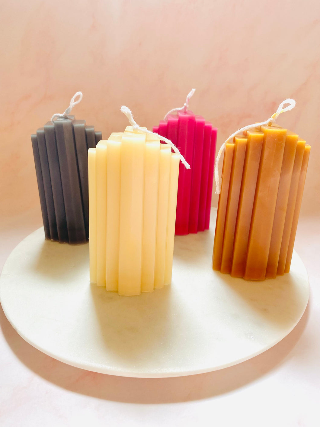 Highrise Architectural Beeswax Candle