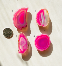 Load image into Gallery viewer, Pink Agate Nail or Screw Cover

