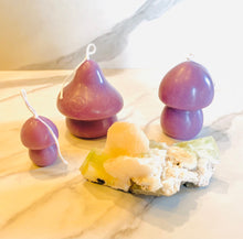 Load image into Gallery viewer, Mushroom Beeswax Candles - 3 Pack
