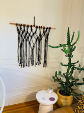Load image into Gallery viewer, Black Macrame Wallhanging
