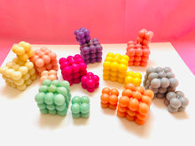 Load image into Gallery viewer, Colourful Bubble Beeswax Candles
