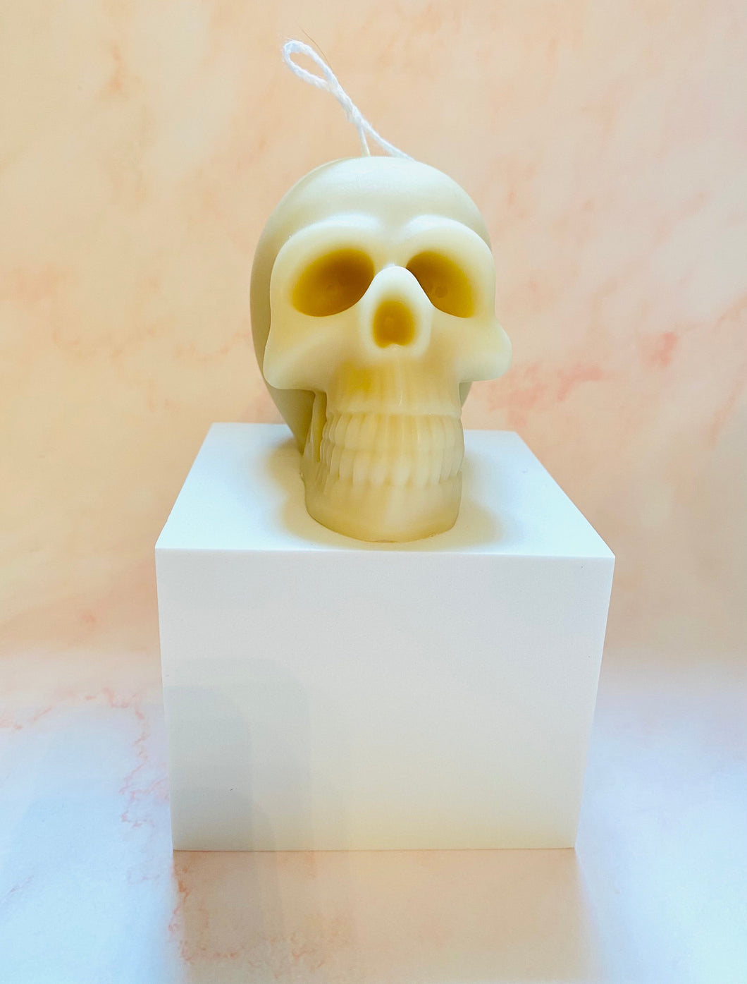 Skull Beeswax Candle