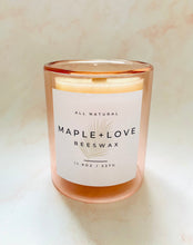 Load image into Gallery viewer, Copy of Wholesale - Blush Aura Double Wall 11.9oz Beeswax Candle

