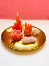Load image into Gallery viewer, Gemstone Geode Beeswax Candles - 3 Pack
