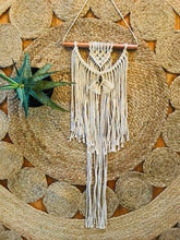 Load image into Gallery viewer, Macramé Wall Hanging with Smoky Quartz Accent
