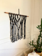 Load image into Gallery viewer, Black Macrame Wallhanging
