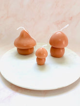 Load image into Gallery viewer, Mushroom Beeswax Candles - 3 Pack
