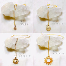 Load image into Gallery viewer, Sun Charm Pendant Necklace
