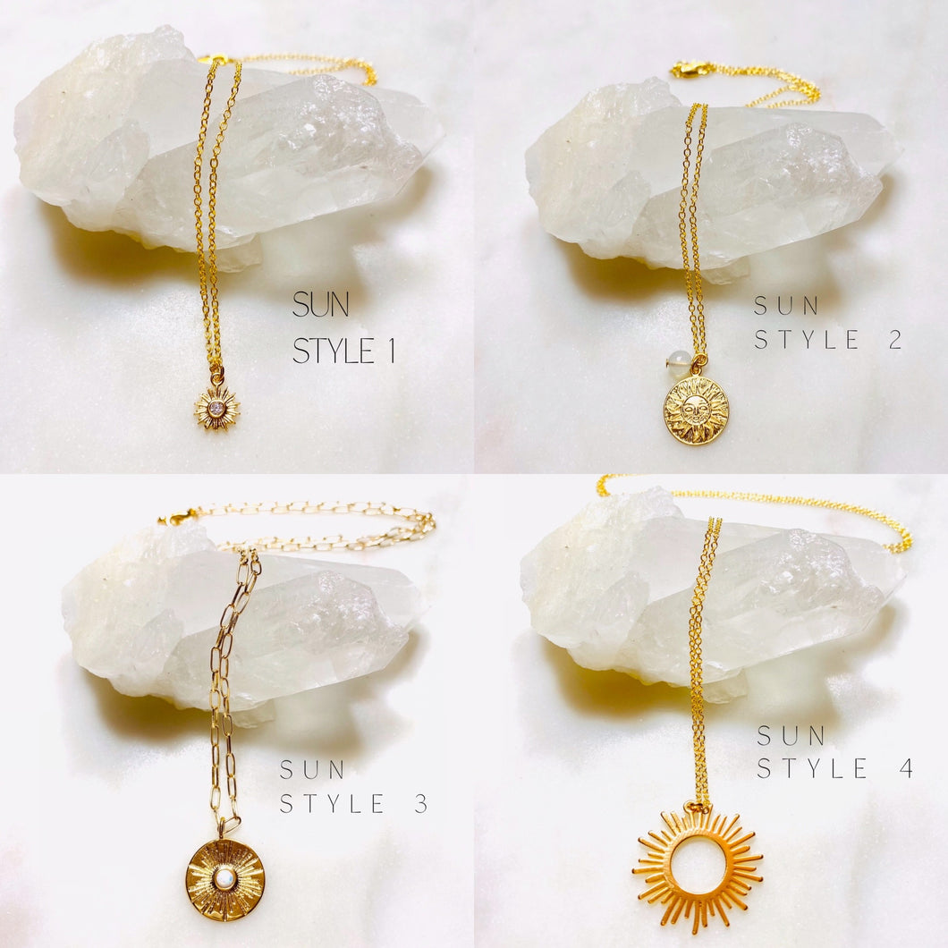 Wholesale - Sun Charm Pendant Necklace