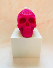 Load image into Gallery viewer, Sugar Skull Beeswax Candle
