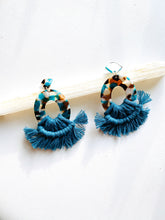 Load image into Gallery viewer, Wholesale - Macrame Acrylic Hoop Eaarings
