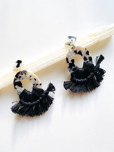 Load image into Gallery viewer, Wholesale - Macrame Acrylic Hoop Eaarings
