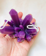 Load image into Gallery viewer, Gemstone Geode Beeswax Candle
