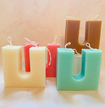 Load image into Gallery viewer, Giant ‘U’ Beeswax Candle
